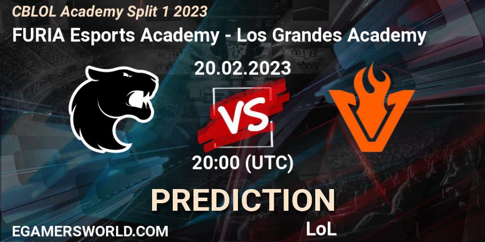 Pronóstico FURIA Esports Academy - Los Grandes Academy. 20.02.2023 at 20:00, LoL, CBLOL Academy Split 1 2023