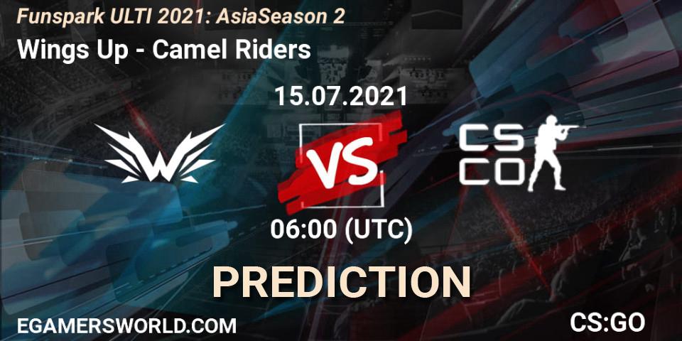 Pronóstico Wings Up - Camel Riders. 15.07.2021 at 06:40, Counter-Strike (CS2), Funspark ULTI 2021: Asia Season 2