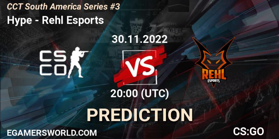Pronóstico Hype - Rehl Esports. 30.11.22, CS2 (CS:GO), CCT South America Series #3
