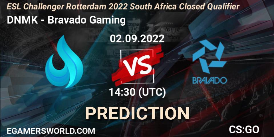 Pronóstico DNMK - Bravado Gaming. 02.09.22, CS2 (CS:GO), ESL Challenger Rotterdam 2022 South Africa Closed Qualifier