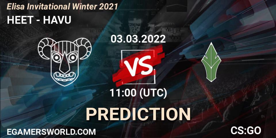 Pronóstico HEET - HAVU. 03.03.22, CS2 (CS:GO), Elisa Invitational Winter 2021
