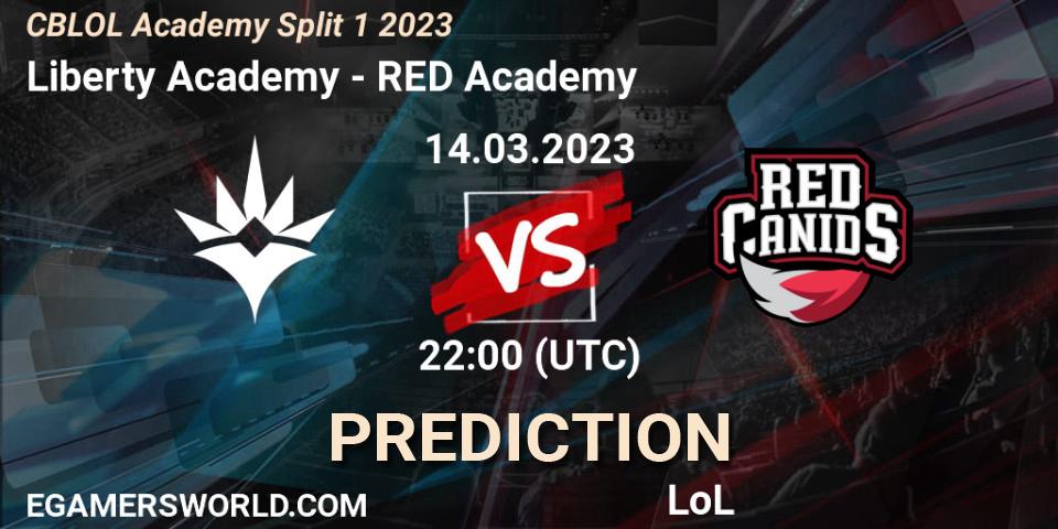 Pronóstico Liberty Academy - RED Academy. 14.03.2023 at 22:00, LoL, CBLOL Academy Split 1 2023