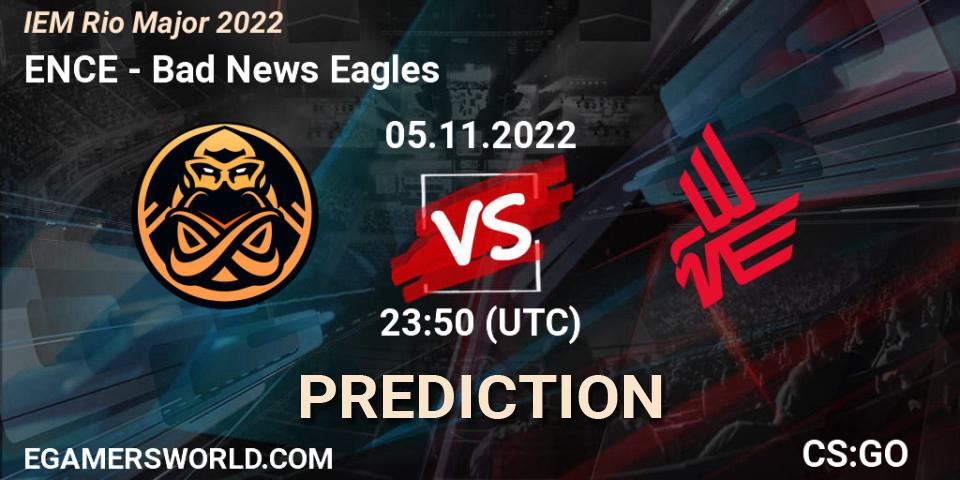 Pronóstico ENCE - Bad News Eagles. 06.11.2022 at 00:10, Counter-Strike (CS2), IEM Rio Major 2022