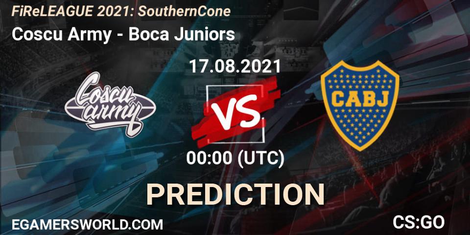 Pronóstico Coscu Army - Boca Juniors. 16.08.2021 at 23:25, Counter-Strike (CS2), FiReLEAGUE 2021: Southern Cone