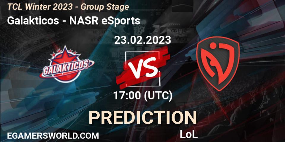 Pronóstico Galakticos - NASR eSports. 05.03.2023 at 17:00, LoL, TCL Winter 2023 - Group Stage