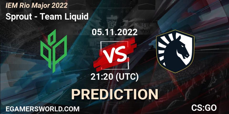 Pronóstico Sprout - Team Liquid. 05.11.2022 at 21:35, Counter-Strike (CS2), IEM Rio Major 2022