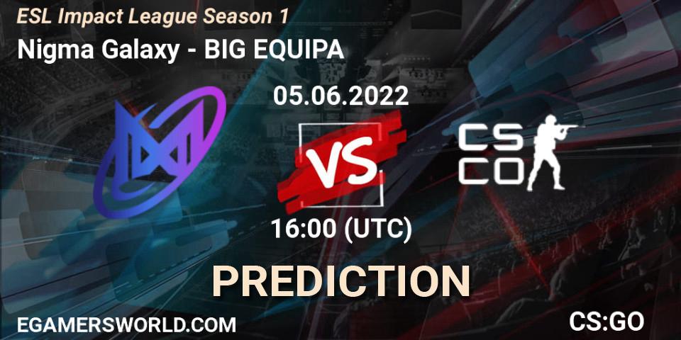 Pronóstico Galaxy Racer Female - BIG EQUIPA. 05.06.2022 at 16:00, Counter-Strike (CS2), ESL Impact League Season 1