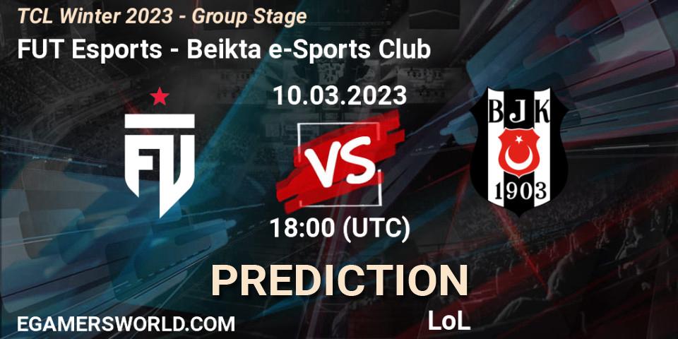 Pronóstico FUT Esports - Beşiktaş e-Sports Club. 17.03.2023 at 18:00, LoL, TCL Winter 2023 - Group Stage