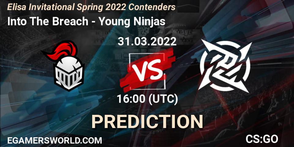 Pronóstico Into The Breach - Young Ninjas. 31.03.2022 at 15:15, Counter-Strike (CS2), Elisa Invitational Spring 2022 Contenders