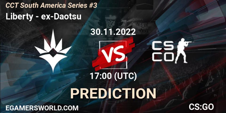 Pronóstico Liberty - ex-Daotsu. 30.11.22, CS2 (CS:GO), CCT South America Series #3
