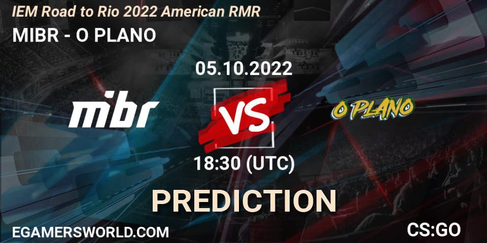 Pronóstico MIBR - O PLANO. 05.10.2022 at 13:45, Counter-Strike (CS2), IEM Road to Rio 2022 American RMR