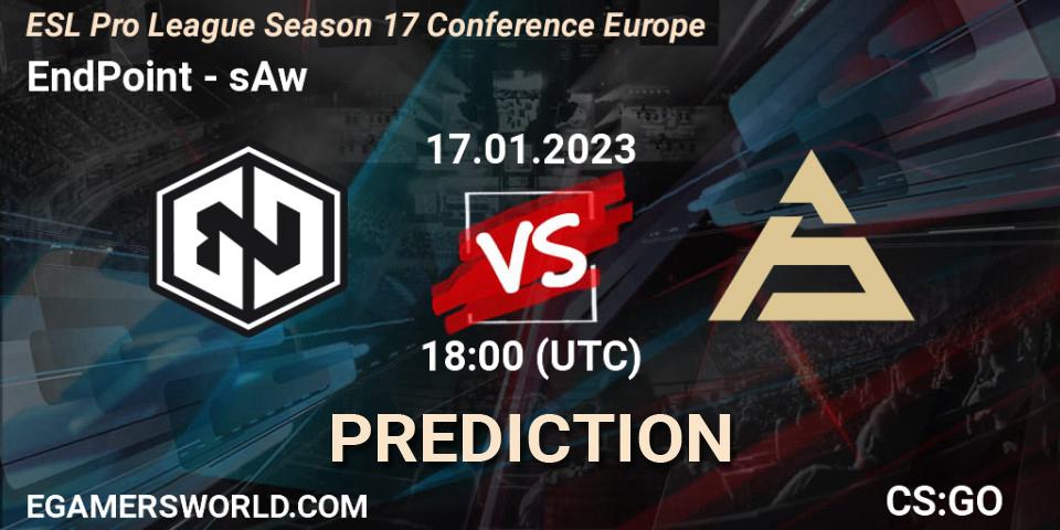 Pronóstico EndPoint - sAw. 17.01.23, CS2 (CS:GO), ESL Pro League Season 17 Conference Europe