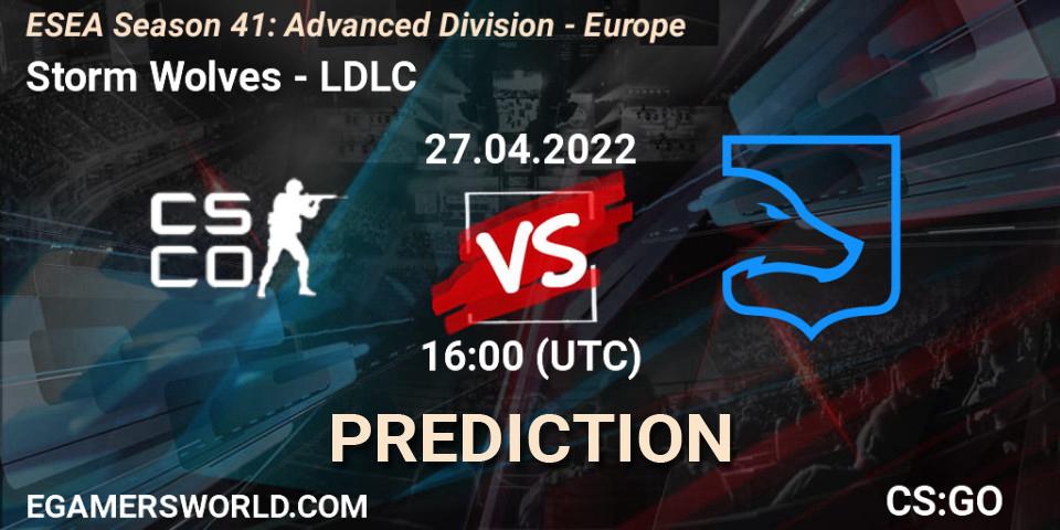 Pronóstico Storm Wolves - LDLC. 27.04.2022 at 16:00, Counter-Strike (CS2), ESEA Season 41: Advanced Division - Europe