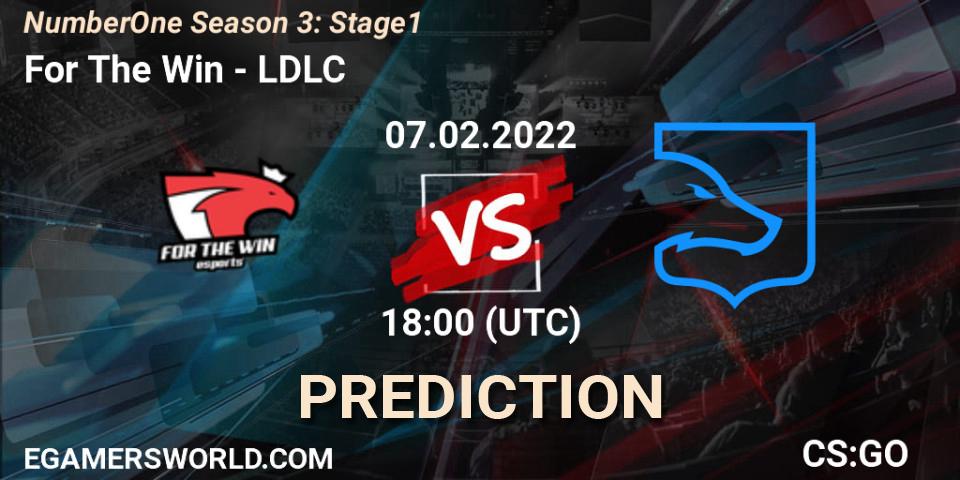 Pronóstico For The Win - LDLC. 07.02.2022 at 18:00, Counter-Strike (CS2), NumberOne Season 3: Stage 1