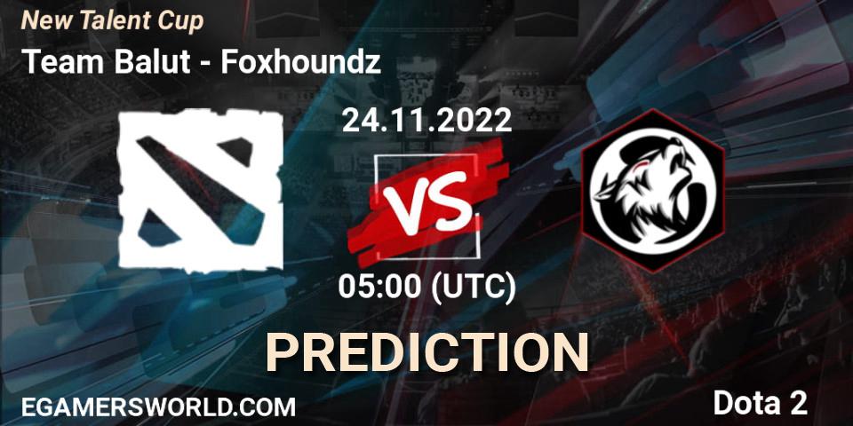 Pronóstico Team Balut - Foxhoundz. 24.11.2022 at 07:05, Dota 2, New Talent Cup