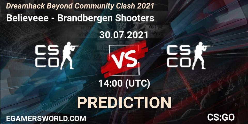 Pronóstico BELIEVE - Brandbergen Shooters. 30.07.2021 at 14:05, Counter-Strike (CS2), DreamHack Beyond Community Clash
