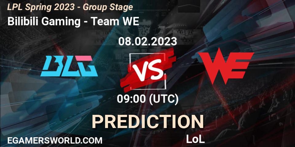 Pronóstico Bilibili Gaming - Team WE. 08.02.23, LoL, LPL Spring 2023 - Group Stage