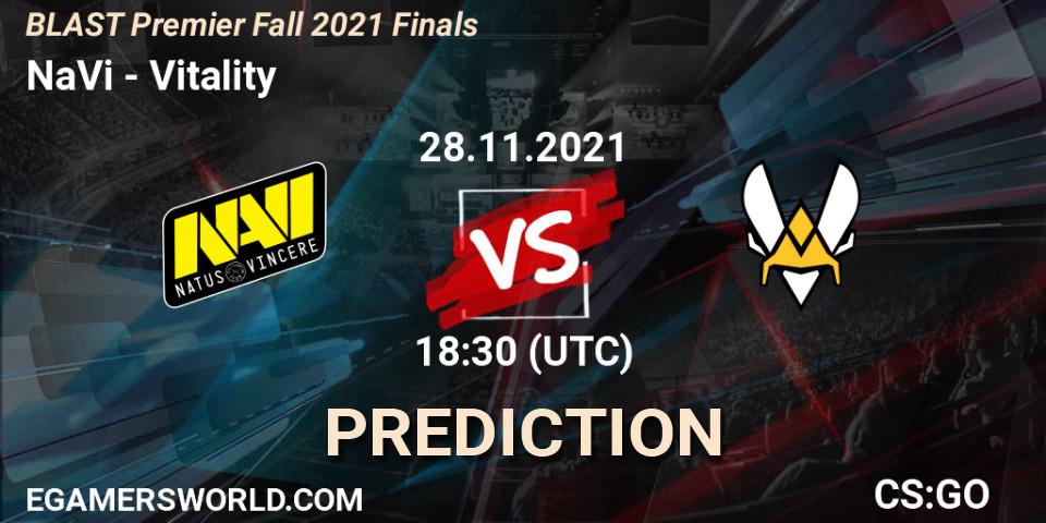 Pronóstico NaVi - Vitality. 28.11.2021 at 19:15, Counter-Strike (CS2), BLAST Premier Fall 2021 Finals