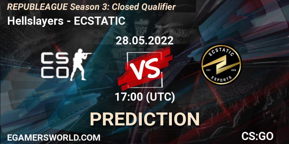 Pronóstico Hellslayers - ECSTATIC. 28.05.2022 at 17:00, Counter-Strike (CS2), REPUBLEAGUE Season 3: Closed Qualifier