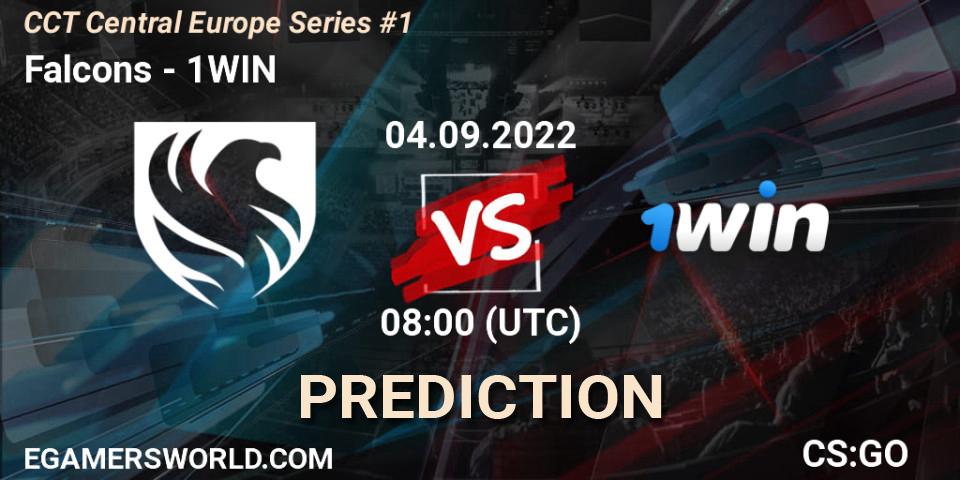 Pronóstico Falcons - 1WIN. 04.09.2022 at 08:00, Counter-Strike (CS2), CCT Central Europe Series #1