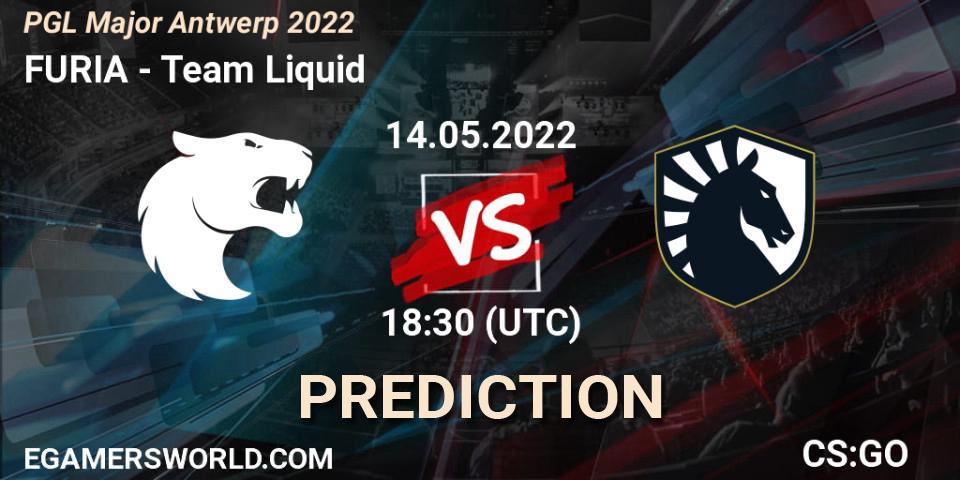 Pronóstico FURIA - Team Liquid. 14.05.2022 at 18:05, Counter-Strike (CS2), PGL Major Antwerp 2022