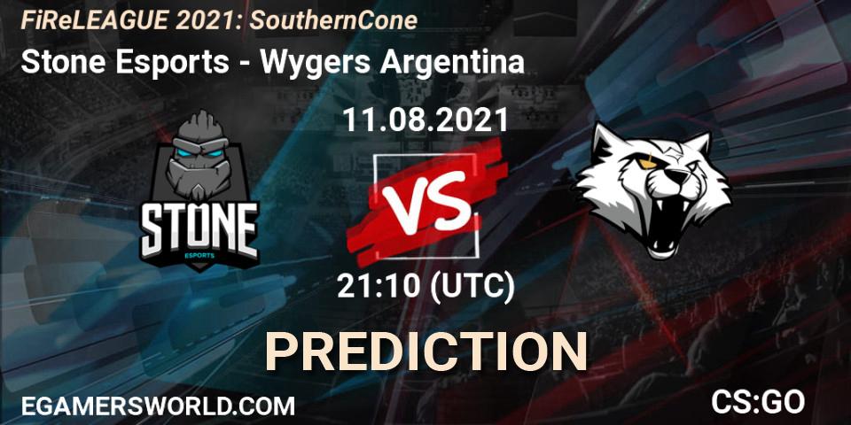 Pronóstico Stone Esports - Wygers Argentina. 12.08.2021 at 21:10, Counter-Strike (CS2), FiReLEAGUE 2021: Southern Cone