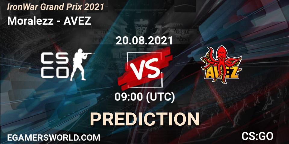 Pronóstico Moralezz - AVEZ. 20.08.2021 at 08:05, Counter-Strike (CS2), IronWar Grand Prix 2021