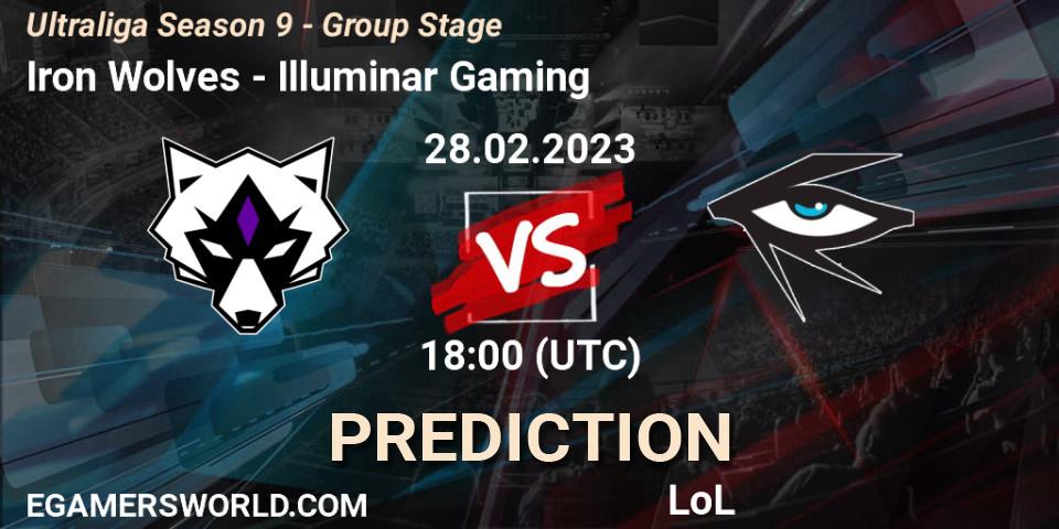 Pronóstico Iron Wolves - Illuminar Gaming. 28.02.23, LoL, Ultraliga Season 9 - Group Stage