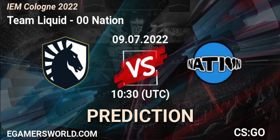 Pronóstico Team Liquid - 00 Nation. 09.07.2022 at 10:30, Counter-Strike (CS2), IEM Cologne 2022