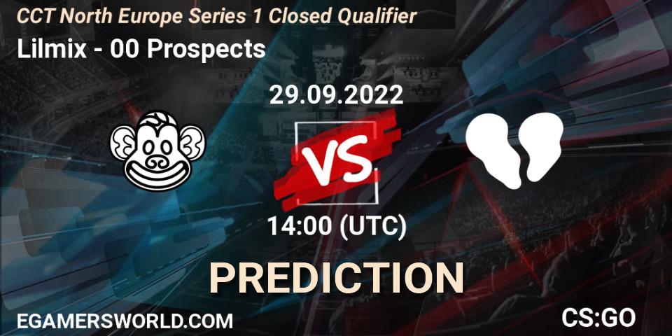 Pronóstico Lilmix - 00 Prospects. 29.09.22, CS2 (CS:GO), CCT North Europe Series 1 Closed Qualifier