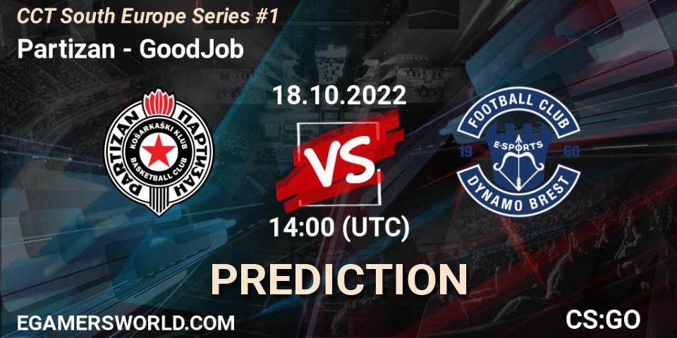 Pronóstico Partizan - GoodJob. 18.10.22, CS2 (CS:GO), CCT South Europe Series #1