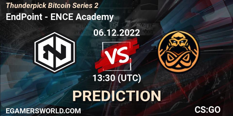 Pronóstico EndPoint - ENCE Academy. 06.12.2022 at 13:55, Counter-Strike (CS2), Thunderpick Bitcoin Series 2
