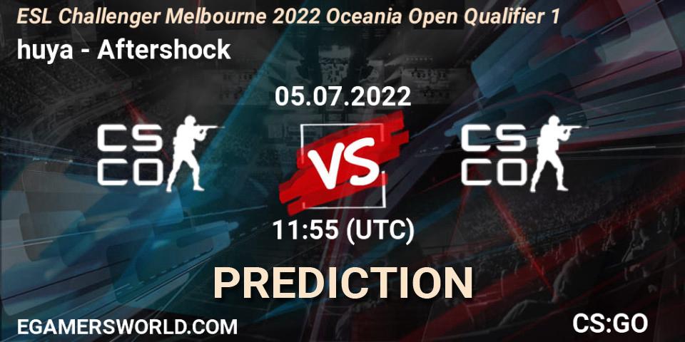 Pronóstico huya - Aftershock. 05.07.2022 at 11:55, Counter-Strike (CS2), ESL Challenger Melbourne 2022 Oceania Open Qualifier 1