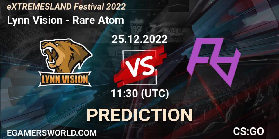 Pronóstico Lynn Vision - Rare Atom. 25.12.2022 at 12:00, Counter-Strike (CS2), eXTREMESLAND Festival 2022