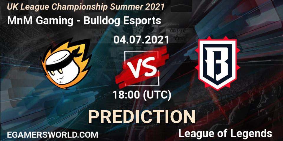 Pronóstico MnM Gaming - Bulldog Esports. 04.07.2021 at 18:00, LoL, UK League Championship Summer 2021