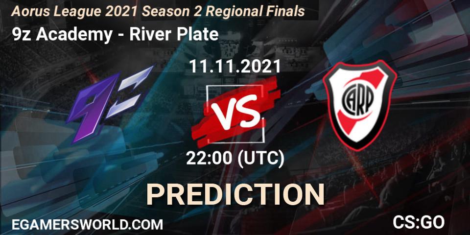 Pronóstico 9z Academy - River Plate. 11.11.2021 at 22:00, Counter-Strike (CS2), Aorus League 2021 Season 2 Regional Finals