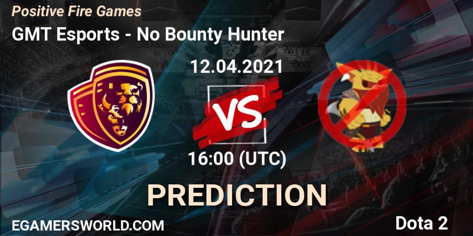 Pronóstico GMT Esports - No Bounty Hunter. 12.04.2021 at 15:59, Dota 2, Positive Fire Games