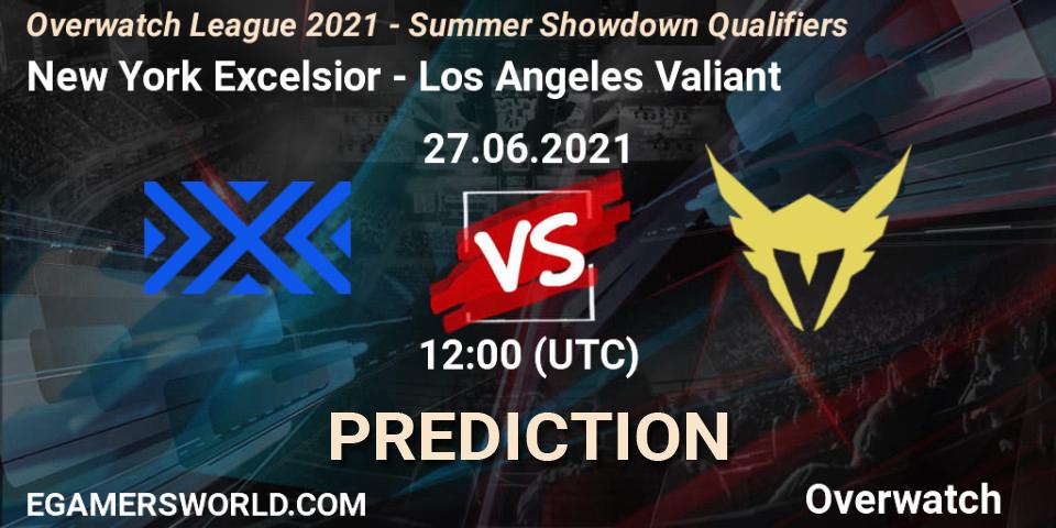Pronóstico New York Excelsior - Los Angeles Valiant. 27.06.21, Overwatch, Overwatch League 2021 - Summer Showdown Qualifiers