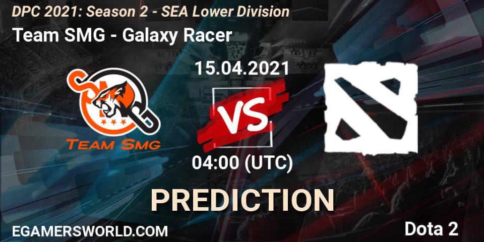 Pronóstico Team SMG - Galaxy Racer. 15.04.2021 at 04:01, Dota 2, DPC 2021: Season 2 - SEA Lower Division
