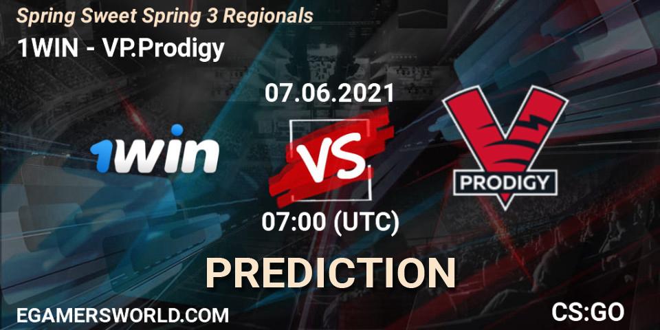 Pronóstico 1WIN - VP.Prodigy. 07.06.2021 at 07:00, Counter-Strike (CS2), Spring Sweet Spring 3 Regionals