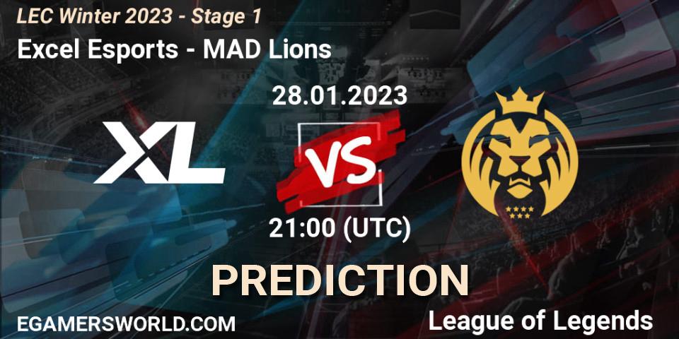 Pronóstico Excel Esports - MAD Lions. 28.01.23, LoL, LEC Winter 2023 - Stage 1
