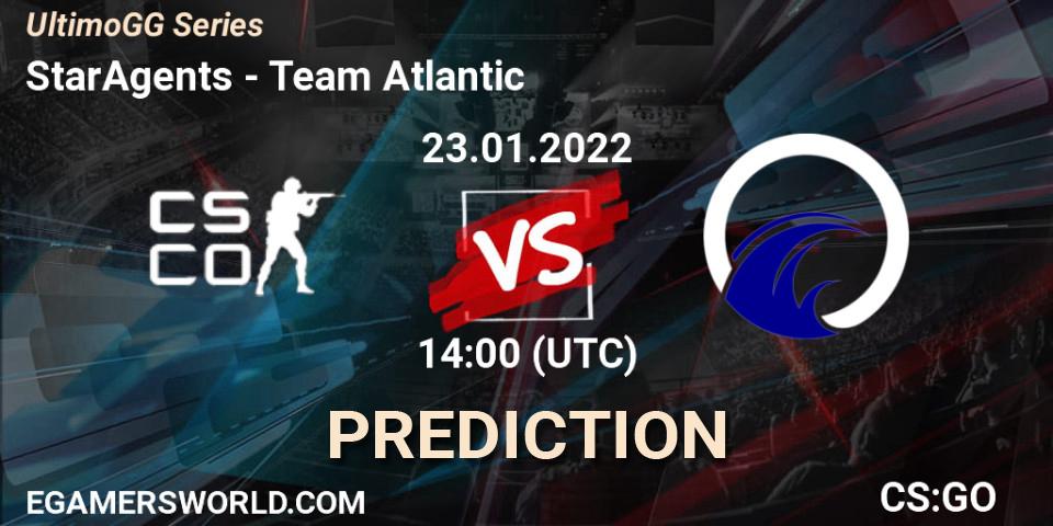 Pronóstico StarAgents - Team Atlantic. 23.01.2022 at 14:00, Counter-Strike (CS2), UltimoGG Series