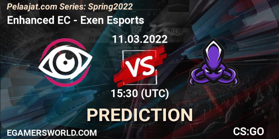 Pronóstico Enhanced EC - Exen Esports. 11.03.22, CS2 (CS:GO), Pelaajat.com Series: Spring 2022
