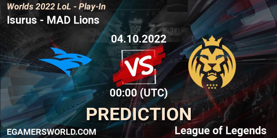Pronóstico Isurus - MAD Lions. 29.09.2022 at 20:00, LoL, Worlds 2022 LoL - Play-In