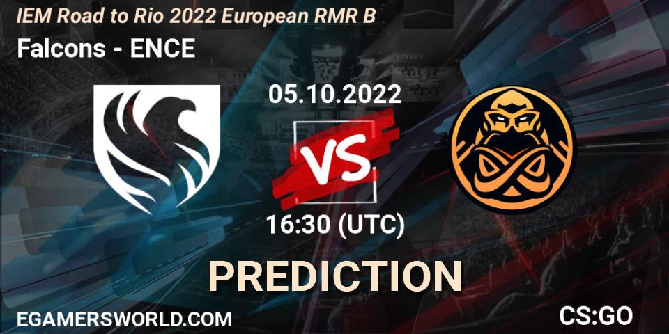 Pronóstico Falcons - ENCE. 05.10.2022 at 16:45, Counter-Strike (CS2), IEM Road to Rio 2022 European RMR B