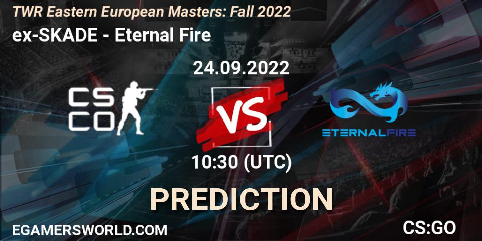 Pronóstico ex-SKADE - Eternal Fire. 24.09.2022 at 10:30, Counter-Strike (CS2), TWR Eastern European Masters: Fall 2022