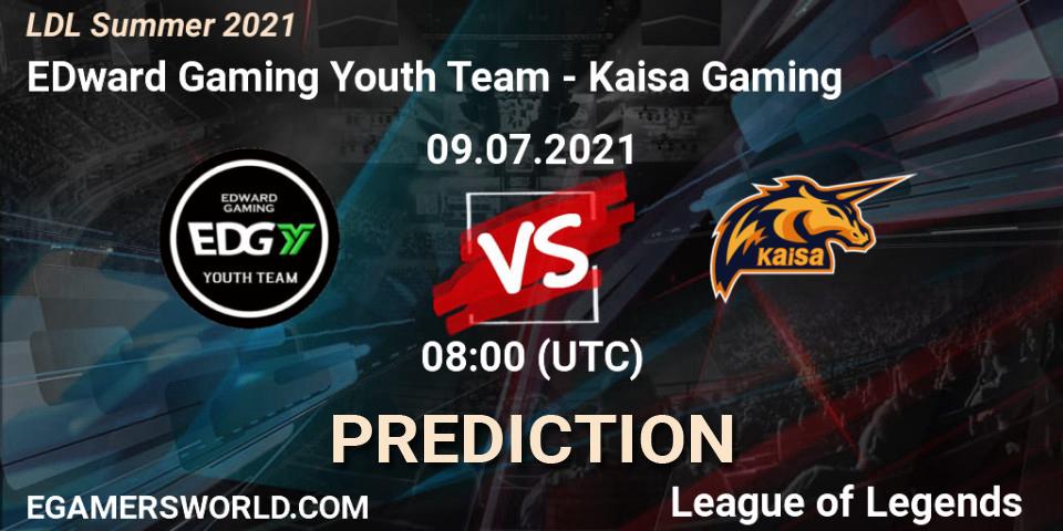 Pronóstico EDward Gaming Youth Team - Kaisa Gaming. 09.07.2021 at 08:00, LoL, LDL Summer 2021