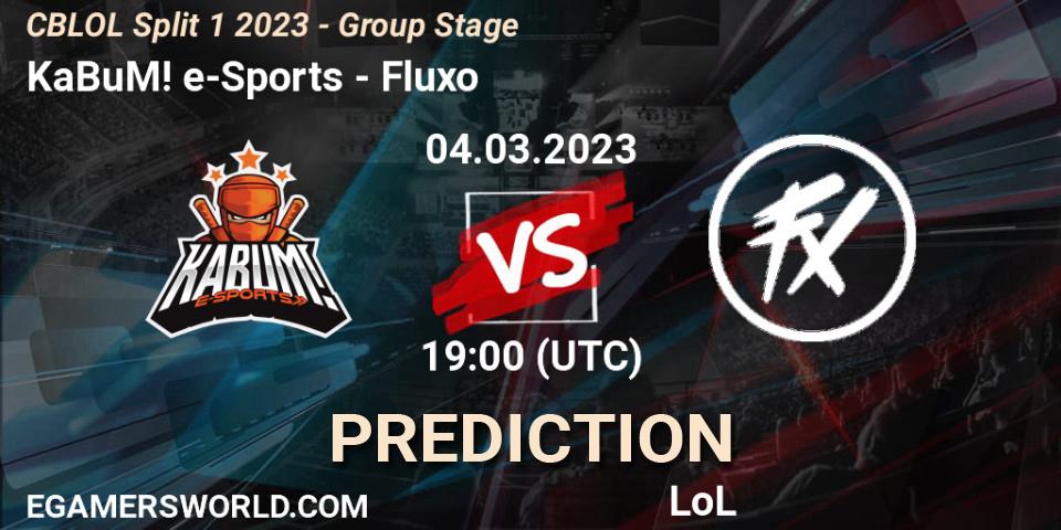 Pronóstico KaBuM! e-Sports - Fluxo. 04.03.2023 at 20:10, LoL, CBLOL Split 1 2023 - Group Stage
