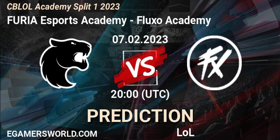 Pronóstico FURIA Esports Academy - Fluxo Academy. 07.02.23, LoL, CBLOL Academy Split 1 2023