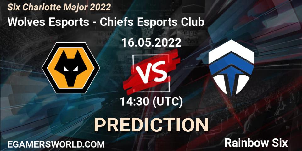 Pronóstico Wolves Esports - Chiefs Esports Club. 16.05.2022 at 14:30, Rainbow Six, Six Charlotte Major 2022